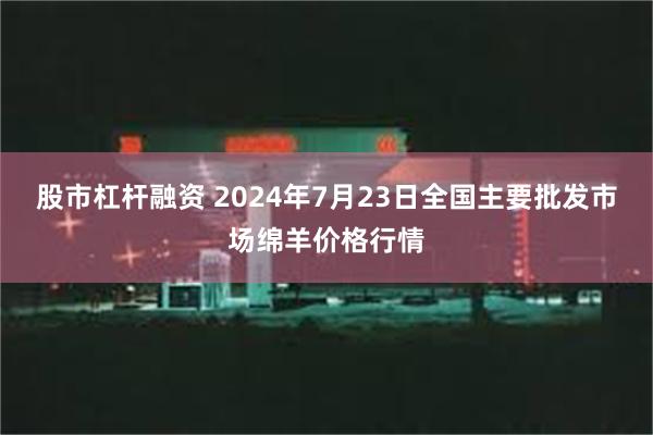 股市杠杆融资 2024年7月23日全国主要批发市场绵羊价格行情