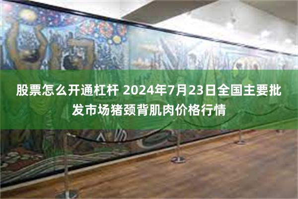 股票怎么开通杠杆 2024年7月23日全国主要批发市场猪颈背肌肉价格行情