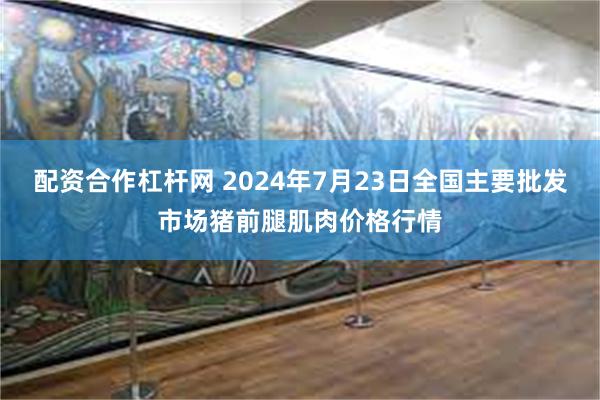 配资合作杠杆网 2024年7月23日全国主要批发市场猪前腿肌肉价格行情