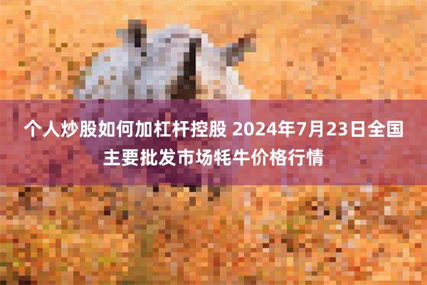 个人炒股如何加杠杆控股 2024年7月23日全国主要批发市场牦牛价格行情