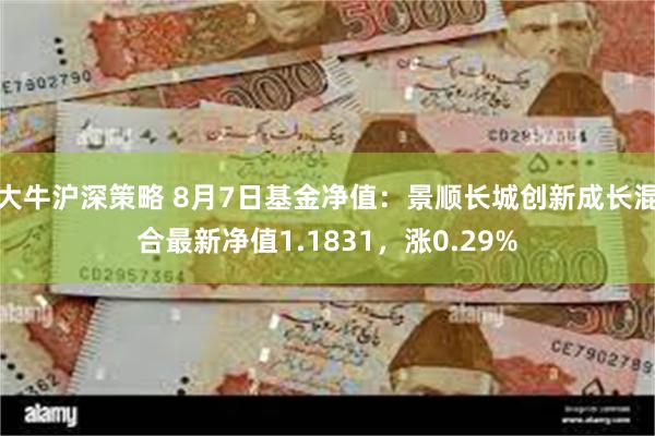 大牛沪深策略 8月7日基金净值：景顺长城创新成长混合最新净值1.1831，涨0.29%