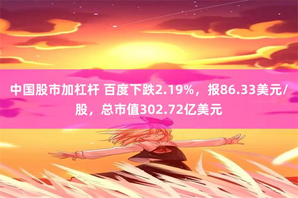 中国股市加杠杆 百度下跌2.19%，报86.33美元/股，总市值302.72亿美元